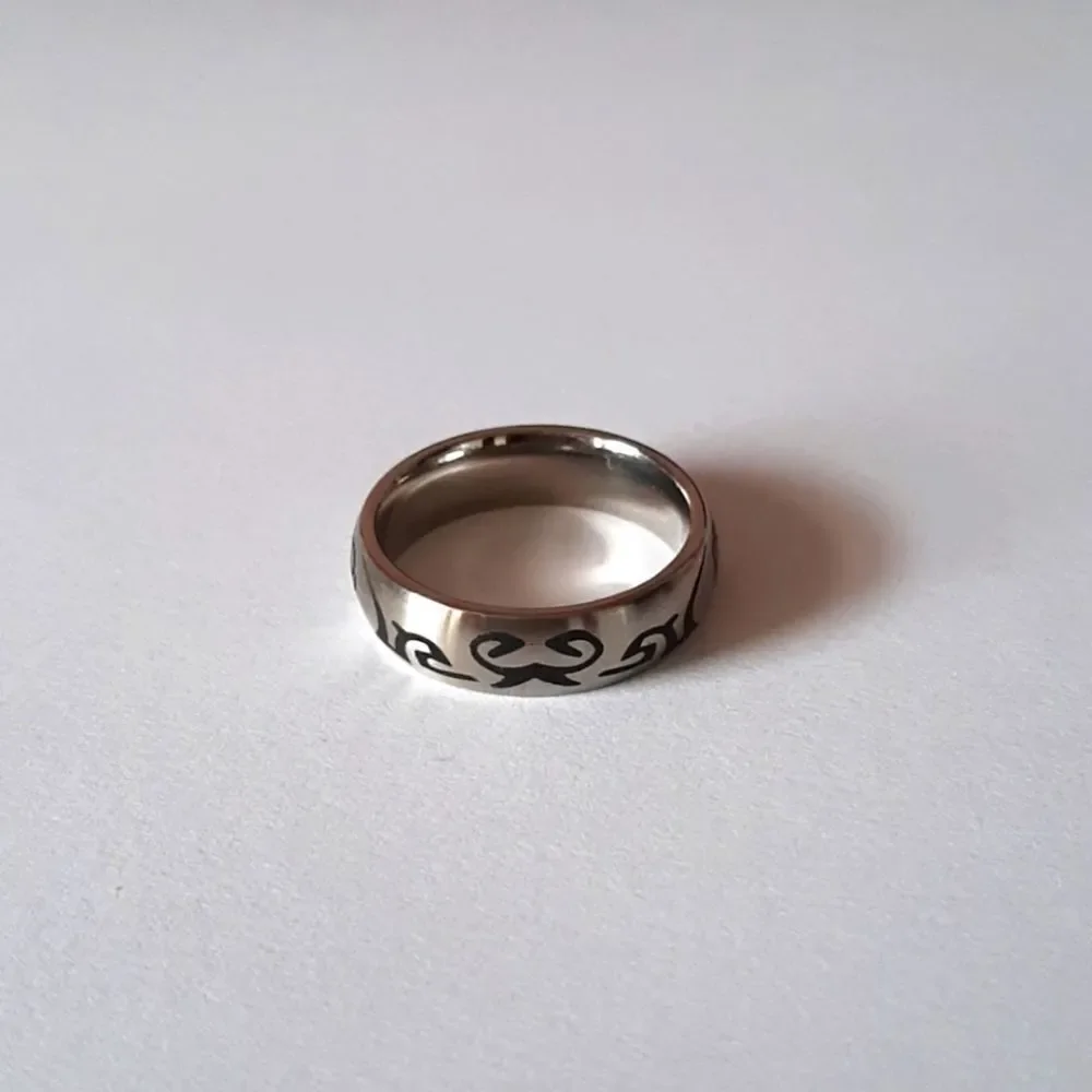 Stainless Steel Tatoo Ring Size 8